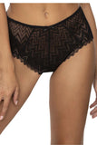 Elegant Lace High-Waisted Panties with Bow Detail