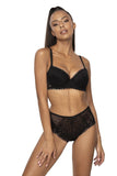Elegant Lace High-Waisted Panties with Bow Detail