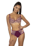 Elegant Beige and Purple Lace Women's Panties for Comfort