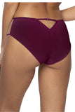 Elegant Beige and Purple Lace Women's Panties for Comfort