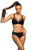 Elegant Black Lace and Mesh Women's Panties