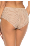 Elegant High-Waisted Lace and Mesh Women's Panties