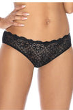 Lace and Knit Comfort Panties in Elegant White