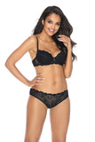 Lace and Knit Comfort Panties in Elegant White