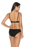 Lace and Knit Comfort Panties in Elegant White