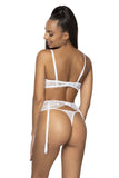 Sensual Lace Thong with Elegant Back Detail for Women