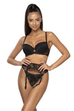 Sensual Lace-Trim Thong with Elegant Back Detail for Women