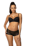 Elegant Black Lace and Tulle Thong for Special Occasions