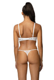 Stylish Lace and Mesh Thong with Minimalist Design