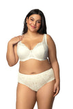 Lace Cleavage-Enhancing Bra with Decorative Straps