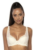Lace Cleavage-Enhancing Bra with Decorative Straps