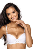 Elegant Push-Up Bra with Lace and Removable Inserts