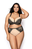 Lace-Trimmed Padded Bra with Adjustable Straps