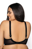 Lace-Trimmed Padded Bra with Adjustable Straps