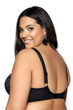Elegant Padded Cup Bra with Lace and Jewelry Detail