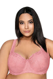 Elegant Lace Bra with Adjustable Straps and Bust Support