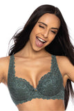 Elegant Khaki Lace Bra for All Bust Types - Sensual Fit