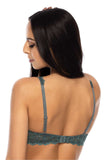 Elegant Khaki Lace Bra for All Bust Types - Sensual Fit