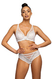 Delicate Lace Push-Up Bra with Adjustable Straps