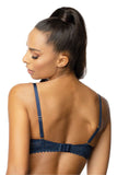 Flirtatious Lace Push-Up Bra with Jewelry Accent
