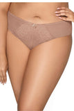 Tempting Lace and Mesh Big Cut Panties in Cappuccino