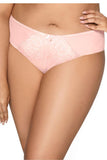 Tempting Light Pink Lace & Mesh Classic Cut Panties