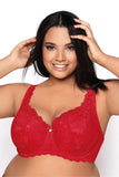 Elegant Lace Bra with Cleavage Enhancement and Support