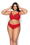 Elegant Lace Bra with Cleavage Enhancement and Support