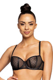 Exquisite Balconette Bra with Soft Cups and Charming Dots