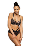 Exquisite Push-Up Bra with Dots and Vertical Underwire