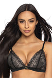 Elegant Lace Triangle Bralette with Adjustable Straps