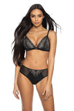 Elegant Lace Triangle Bralette with Adjustable Straps