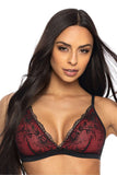 Charming Lace Bralette with Adjustable Straps and Bow Detail