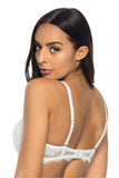 Elegant Lace Push-Up Bra with Removable Inserts and Bow