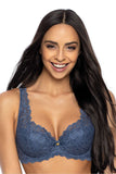 Elegant Sapphire Lace Bra for All Bust Types