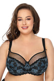 Elegant Sensual Angel Bra with Embroidered Tulle Trim