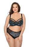 Elegant Sensual Angel Bra with Embroidered Tulle Trim