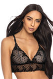 Tempting Triangle Soft Cup Bra with Adjustable X-Back Straps