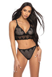 Tempting Triangle Soft Cup Bra with Adjustable X-Back Straps
