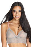 Lace Soft Bra with Adjustable Straps and Bow Detail