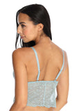 Charming Lace Triangle Cup Soft Bra with Adjustable Straps