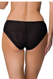 Elegant Black Mesh Insert Panties for Ultimate Comfort