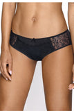 Elegant Lace-Trimmed Thongs in Black and White Colors