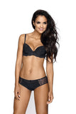 Elegant Lace-Trimmed Thongs in Black and White Colors