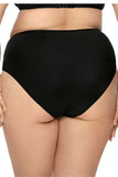 Elegant Black Microfiber Panties with Mesh Inserts and Bow
