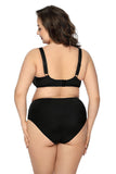 Elegant Black Microfiber Panties with Mesh Inserts and Bow
