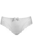 Lace-Trimmed Classic Women's Panties with Bow Detail