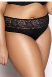 Elegant Lace Hip-Wrap Panties with Cotton Gusset