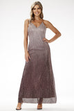 Elegant Strapless Ombre Sequin Maxi Dress for Special Events