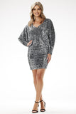 Elegant Sequin Kimono Mini Dress for Special Occasions